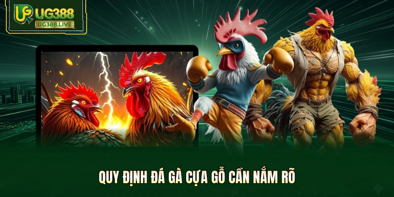Quy định đá gà cựa gỗ cần nắm rõ