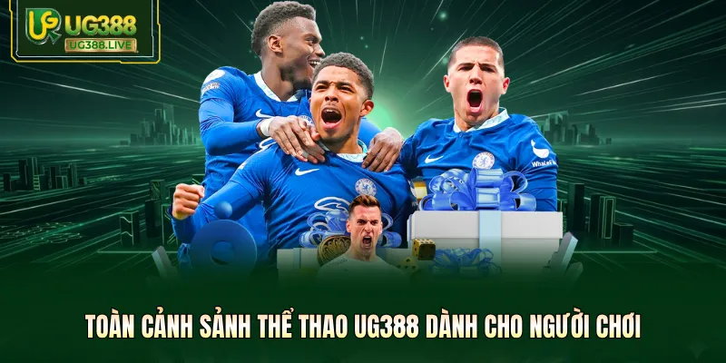 Toàn cảnh sảnh thể thao UG388 dành cho người chơi